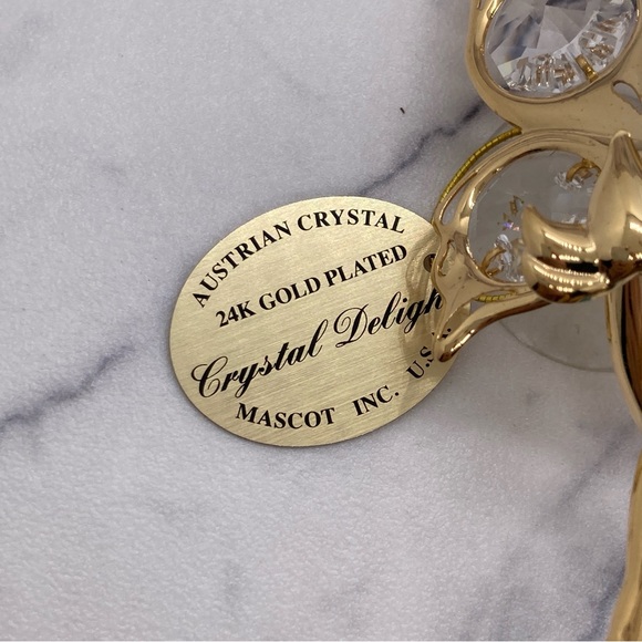 Crystal Delight 24K Gold Plated Austrian Crystal Fairy Window Decor by Mascot - Picture 2 of 4